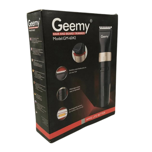Аккумуляторный мужской триммер Geemy GM 6042 для бороды усов с регулировкой длины машинка для стрижки - изображение 9