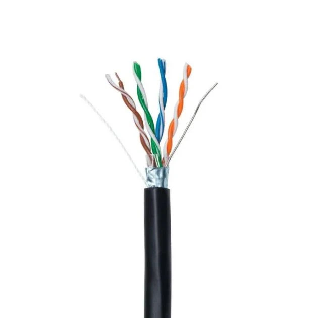 Кабель мережевий вита пара 8 жил GEAR CAT.5E UTP Copper 4Px2x0.51 PVC+PE Outdoor 100M мідь (88222m) - зображення 5
