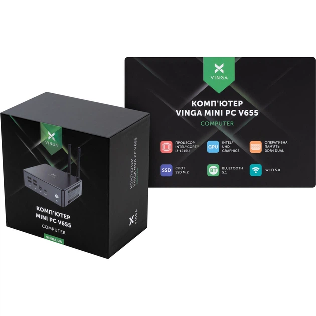 Неттоп Vinga Mini PC V655 (V6551215U.161T) - изображение 10