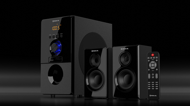 Акустична система Real-EL M-555 Black (EL121300013) - зображення 7