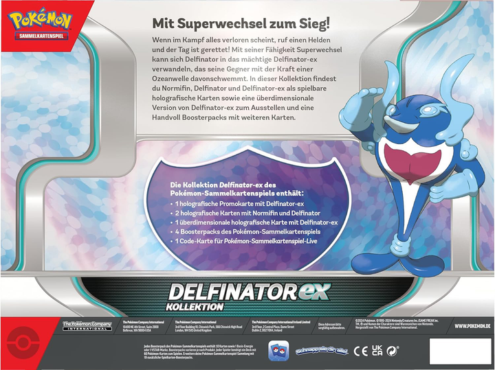 Zestaw kart Amigo Pokemon Trading Card Game Delfinator-ex kolekcja (820650458682) - obraz 3