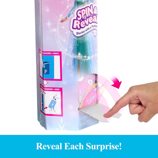 Лялька Mattel Disney Frozen Spin & Reveal Ельза JBG59 (0194735280360) - зображення 7