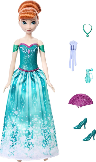 Lalka Mattel Disney Frozen Spin & Reveal Anna JBG60 (0194735280377) - obraz 3