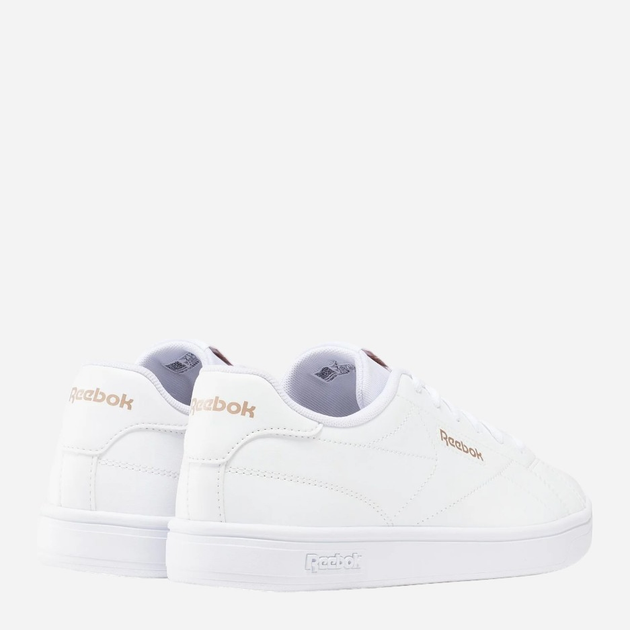 Sneakersy damskie Reebok Court Clean 100074383 40 (6.5UK) Białe (1200143039540) - obraz 3
