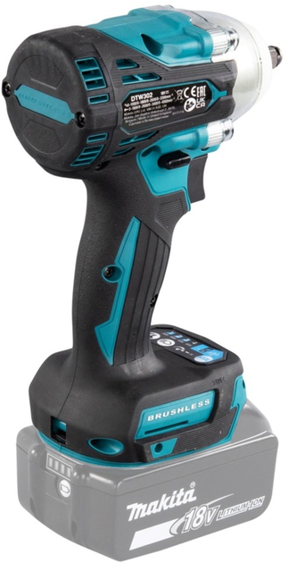 Гайковерт ударний акумуляторний Makita DTW302Z - зображення 7