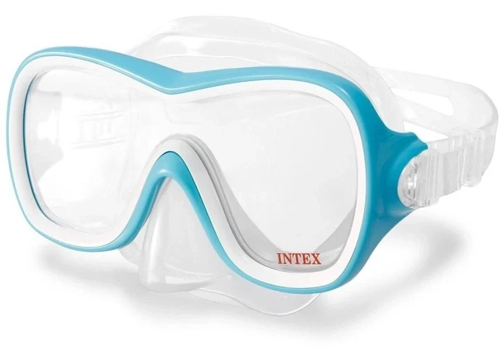 Маска для дайвинга и подводного плавания Intex 55978 для детей от 8 лет Голубой - Фото 1 Маска для дайвинга и подводного плавания Intex 55978 для детей от 8 лет Голубой - изображение 1