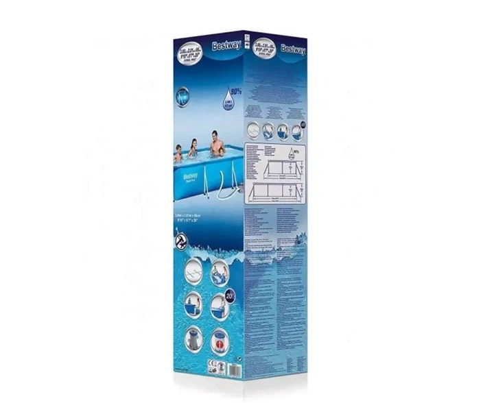 Бассейн каркасный прямоугольный Bestway Steel Pro 56411 300 x 201 x 66 см на 3300 л Синий - изображение 5