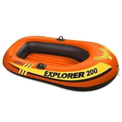 Двухместная надувная лодка Intex Explorer 58330 185х94х41 см для детей и взрослых Оранжевый - изображение 2