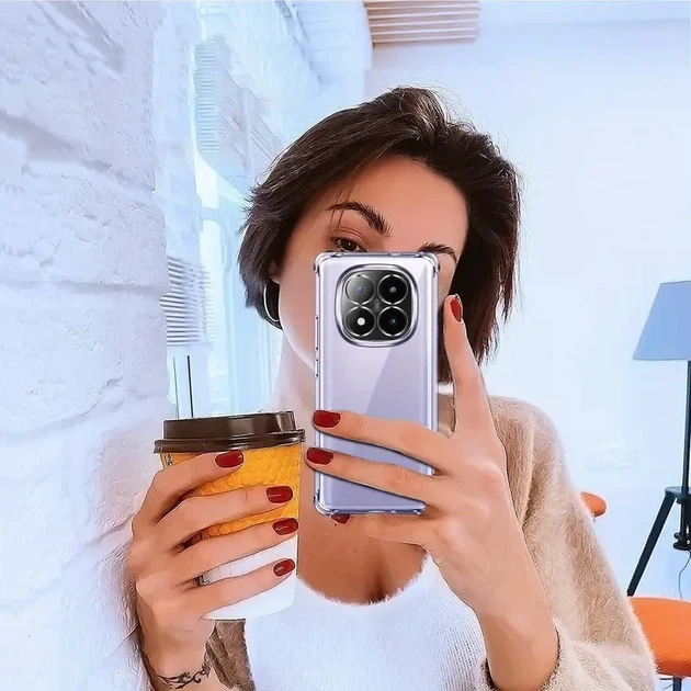 Противоударный прозрачный чехол для Xiaomi Redmi Note 15 4G/5G - Фото 4 Противоударный прозрачный чехол для Xiaomi Redmi Note 15 4G/5G - изображение 4