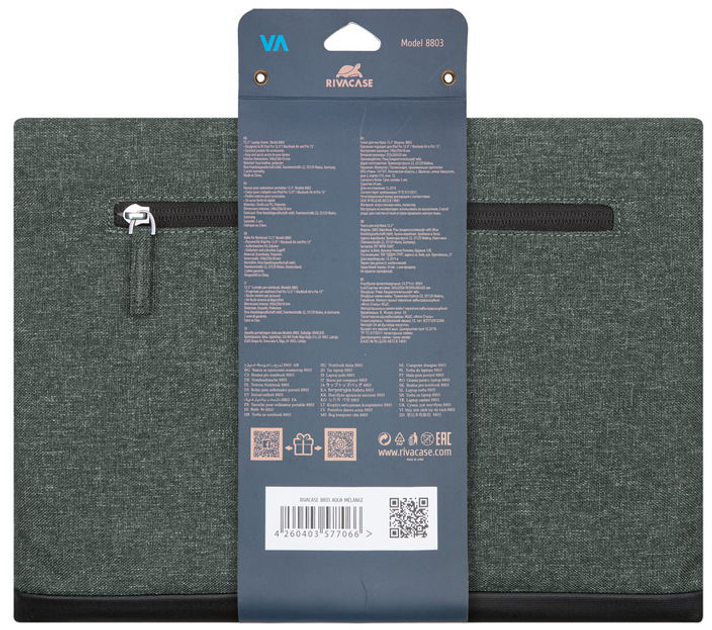 Etui na laptopa RIVACASE Lantau 8803 13.3-14" Khaki (RC8803_KHM) - obraz 12