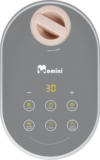 Блендер-пароварка Momini NutriBlend 6 в 1 Рожево-сірий (5906601060038) - зображення 3