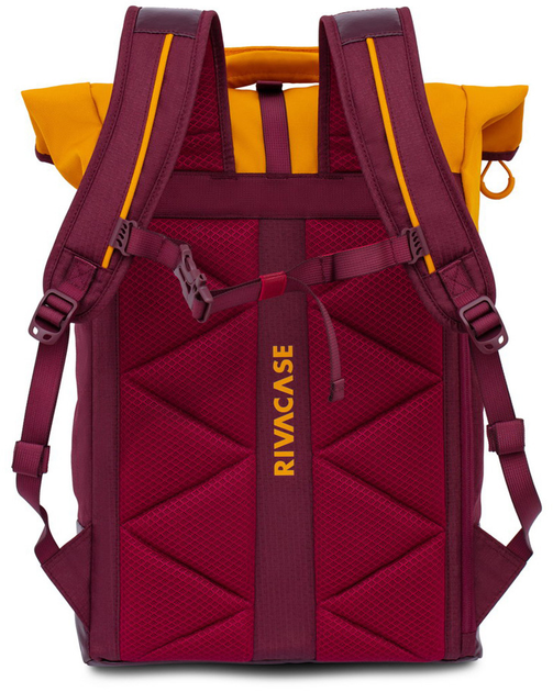 Рюкзак для ноутбука RIVACASE Dijon 5321 15.6" Burgundy Red/Yellow (RC5321_BRG) - зображення 3