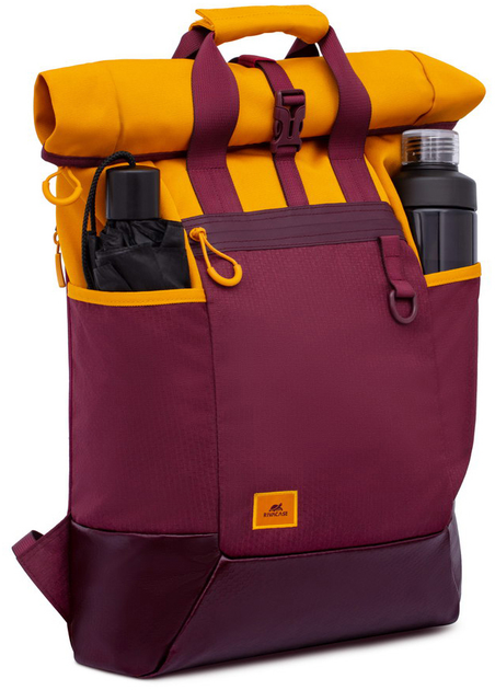 Рюкзак для ноутбука RIVACASE Dijon 5321 15.6" Burgundy Red/Yellow (RC5321_BRG) - зображення 6