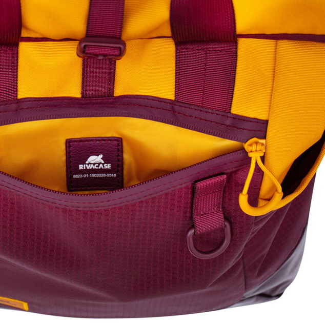 Рюкзак для ноутбука RIVACASE Dijon 5321 15.6" Burgundy Red/Yellow (RC5321_BRG) - зображення 9