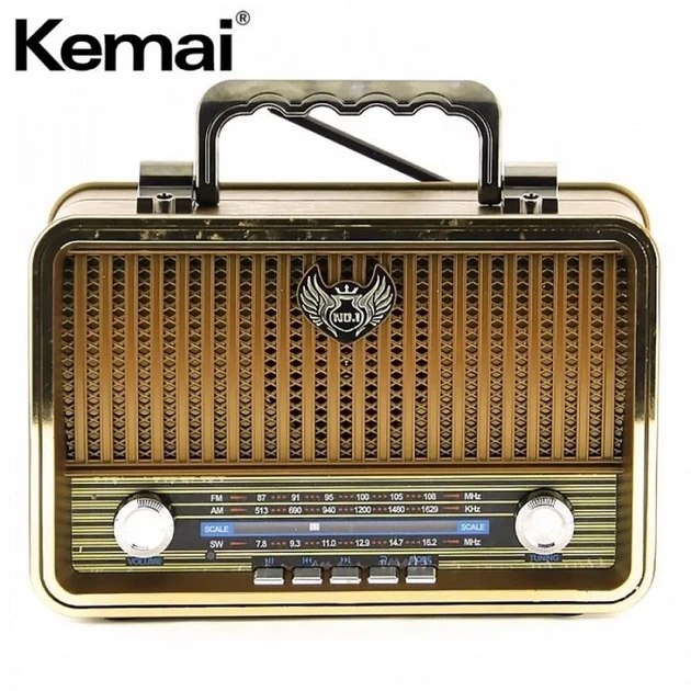 Радиоприемник в стиле ретро от сети батареек и аккумулятора Kemai MD-1909BT Bluetooth - изображение 6