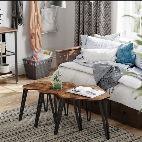 Комплект журнальных столиков Leobert Kombo 3 шт в стиле Loft - изображение 6