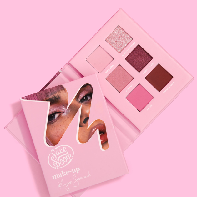 Палетка тіней для повік Face Boom Make Up Pink Power Girl 9 г (5903031259254) - зображення 3