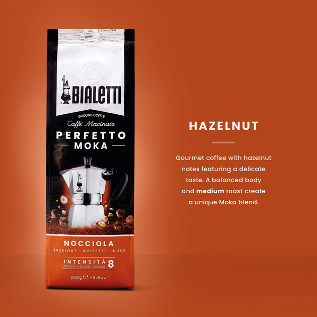 Kawa mielona Bialetti Perfetto Moka Nocciola 250 g (8006363031677) - obraz 3