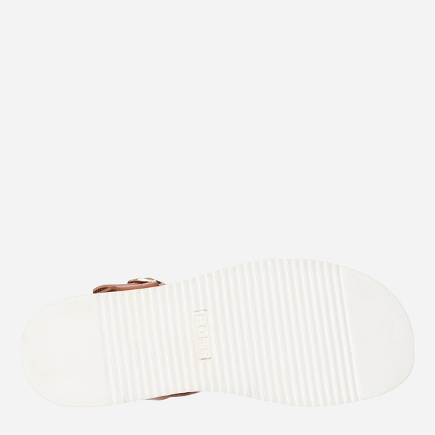 Sandały damskie płaskie Skechers 114709-CSNT 35.5 Brązowe (198376597412) - obraz 5