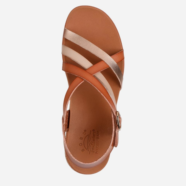 Жіночі сандалії Skechers 114709-CSNT 38 Коричневі (198376597467) - зображення 4