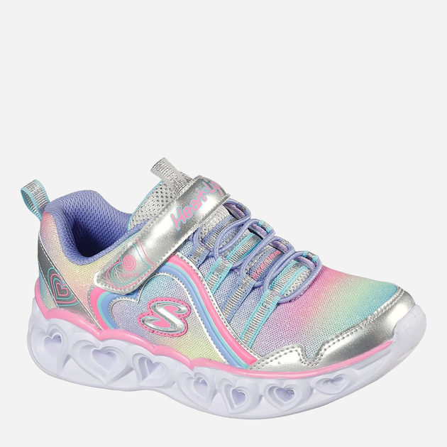 Дитячі з підсвіткою кросівки для дівчинки Skechers 302308L-SMLT 32 Сріблясті (194880886240) - зображення 2