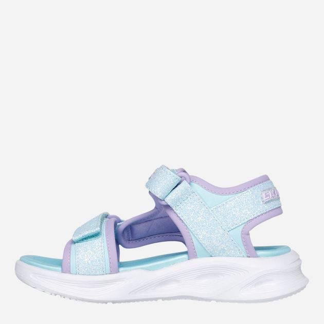 Sandały dziecięce dla dziewczynki Skechers 303024L-LBLV 27.5 Błękitne (197627885759) - obraz 3