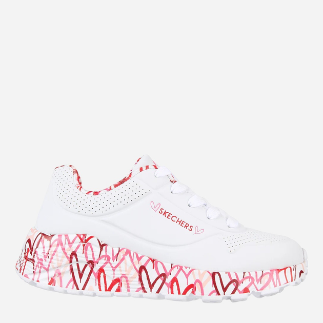Buty sportowe chłopięce Skechers 314976L-WRPK 37.5 Białe (195969526101) - obraz 1