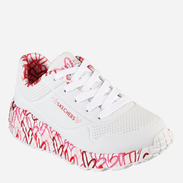 Buty sportowe chłopięce Skechers 314976L-WRPK 37.5 Białe (195969526101) - obraz 2