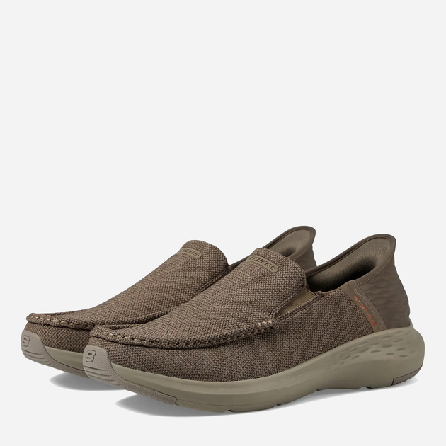 Mokasyny męskie Skechers 204804-TPE 47.5 Szaro-beżowe (196642548328) - obraz 5