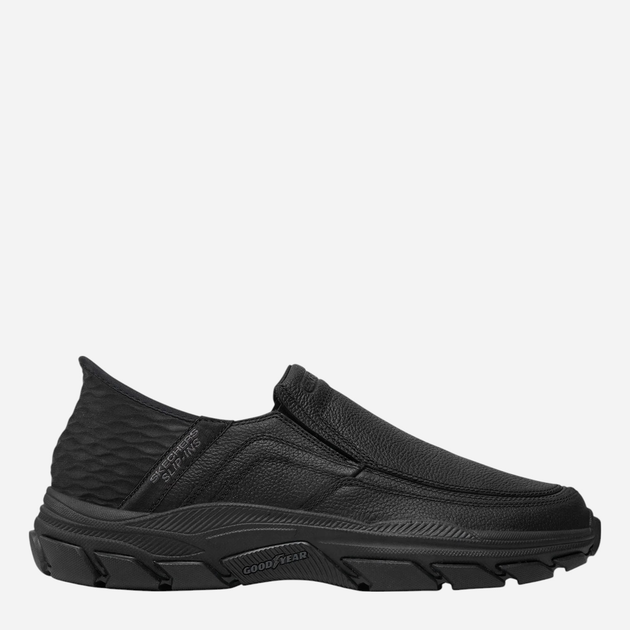 Półbuty męskie skórzane Skechers 204810-BBK 45.5 Czarne (197976500730) - obraz 1