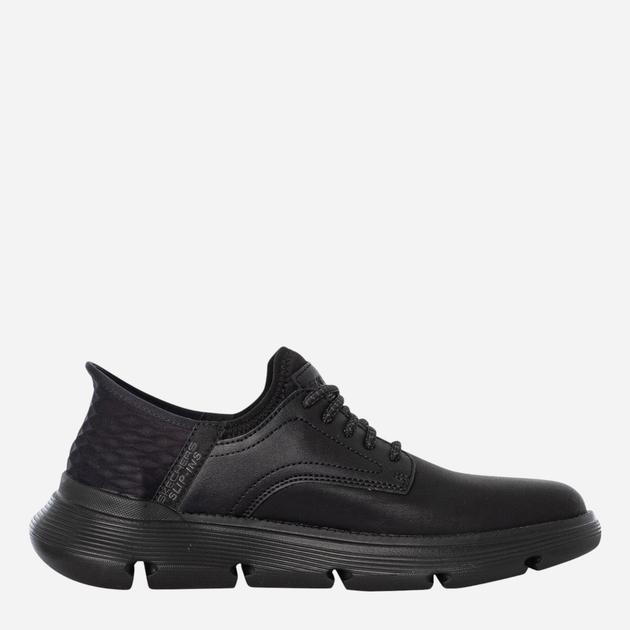 Buty derby męskie skórzane Skechers 205046-BBK 45 Czarne (196989359670) - obraz 1