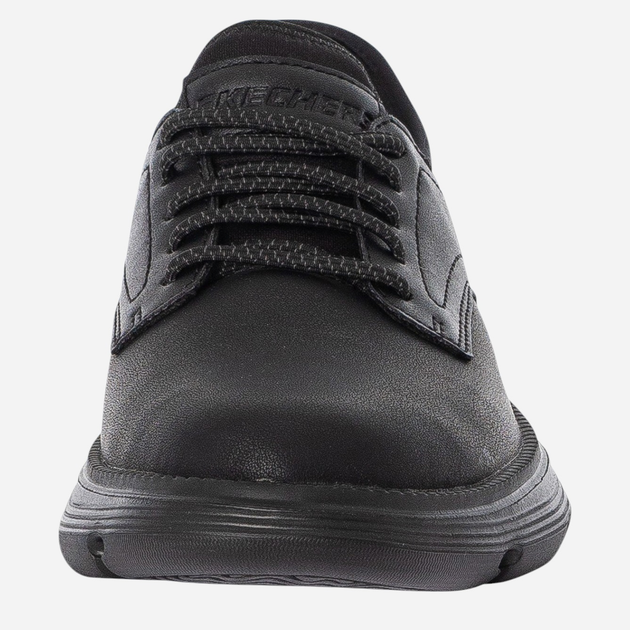 Buty derby męskie skórzane Skechers 205046-BBK 42.5 Czarne (196989359649) - obraz 4
