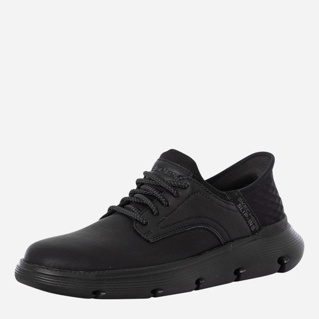 Buty derby męskie skórzane Skechers 205046-BBK 50.5 Czarne (198376083397) - obraz 2