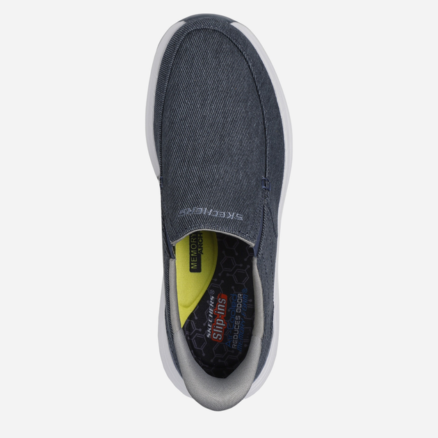 Buty wsuwane męskie Skechers 205356-NVY 45.5 Niebieskie (198376532628) - obraz 4