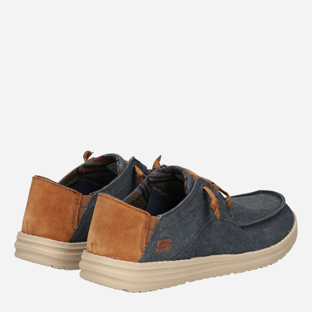 Półbuty męskie Skechers 210116-NVY 45 Niebieskie (194428923925) - obraz 3