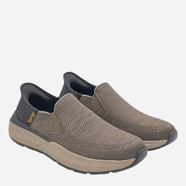 Buty wsuwane męskie Skechers 210546-OLBK 39.5 Oliwkowe (196989722993) - obraz 4
