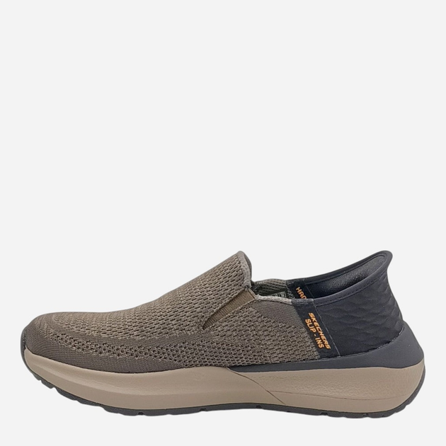 Чоловічі сліпони Skechers 210546-OLBK 44 Оливкові (196989723068) - зображення 3