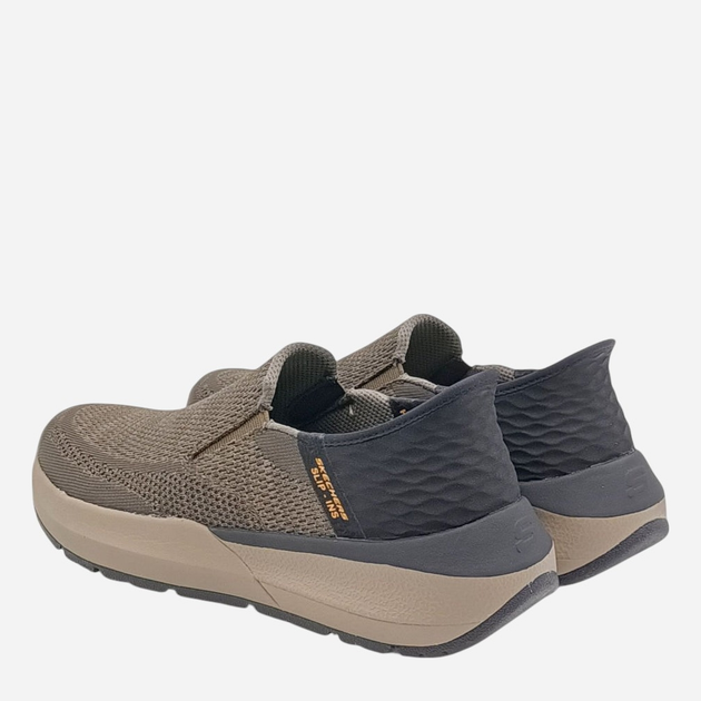 Чоловічі сліпони Skechers 210546-OLBK 41.5 Оливкові (196989723020) - зображення 5