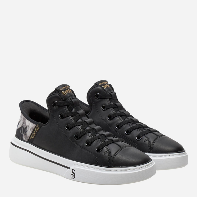 Sneakersy męskie skórzane Skechers 251016-BKW 41 Czarne (196989691503) - obraz 2