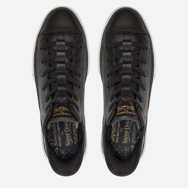 Sneakersy męskie skórzane Skechers 251016-BKW 44 Czarne (197627217246) - obraz 4