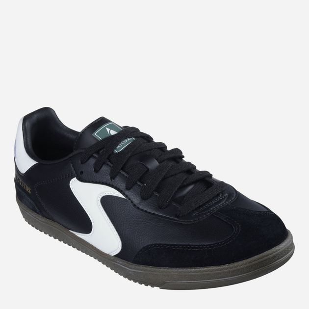 Tenisówki męskie do kostki Skechers 254150-BKW 47.5 Czarne (198376193409) - obraz 2