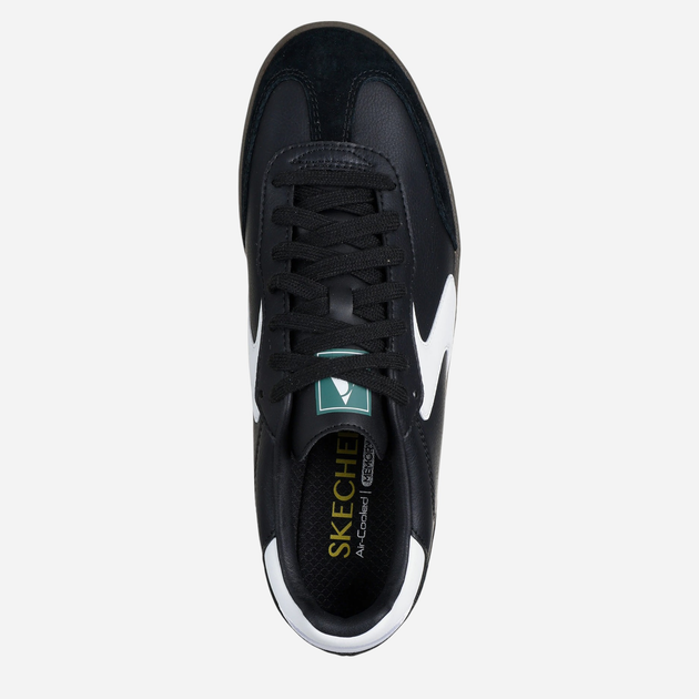 Tenisówki męskie do kostki Skechers 254150-BKW 44 Czarne (198376193362) - obraz 4