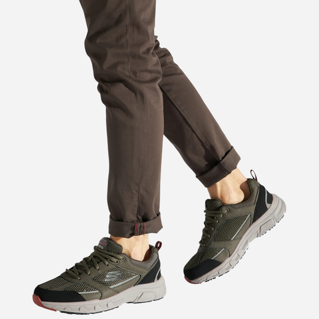 Buty sportowe męskie Skechers 51898-OLBK 41 Oliwkowe (193642865110) - obraz 2