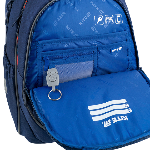 Рюкзак шкільний Kite Education FC Barcelona 38x28x16 см 18 л (BC25-700M) - зображення 10