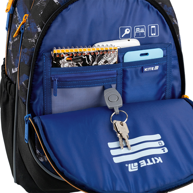 Рюкзак шкільний Kite Education Beast Mode 38x28x16 см 18 л (K25-700M-4) - зображення 11