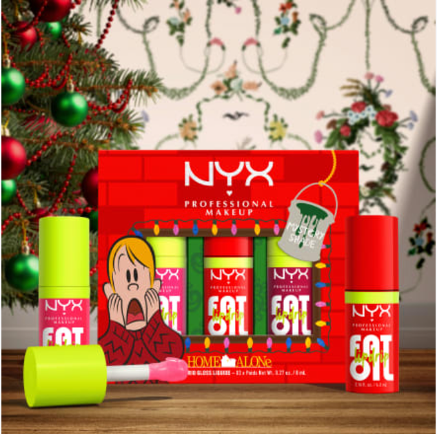 Набір блисків для губ NYX Professional Makeup Home Alone Fat Oil Lip Drip Trio 02 3 х 4.8 мл (3600551107196) - зображення 5