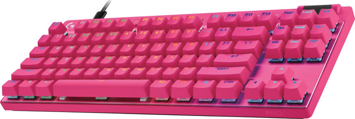 Klawiatura przewodowa Logitech G Pro X TKL Rapid USB Magenta (5099206126442) - obraz 3