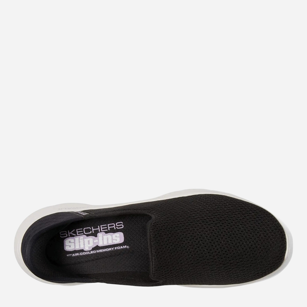 Жіночі сліпони Skechers 124963-BKW 42 Чорні (196642428781) - зображення 6