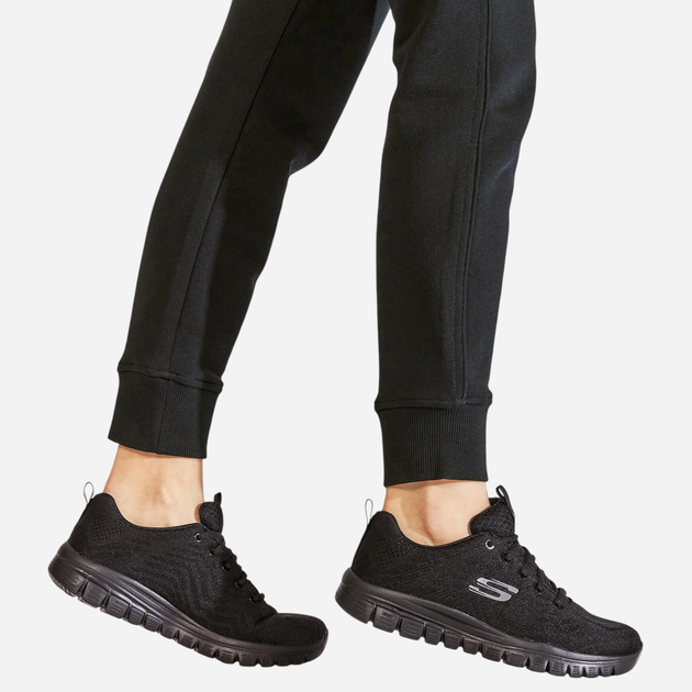 Жіночі кросівки Skechers 12615-BBK 41 Чорні (190872053348) - зображення 2
