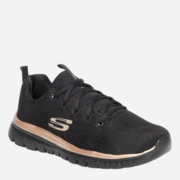 Жіночі кросівки Skechers 12615-BKRG 39 Чорні (191665877783) - зображення 2